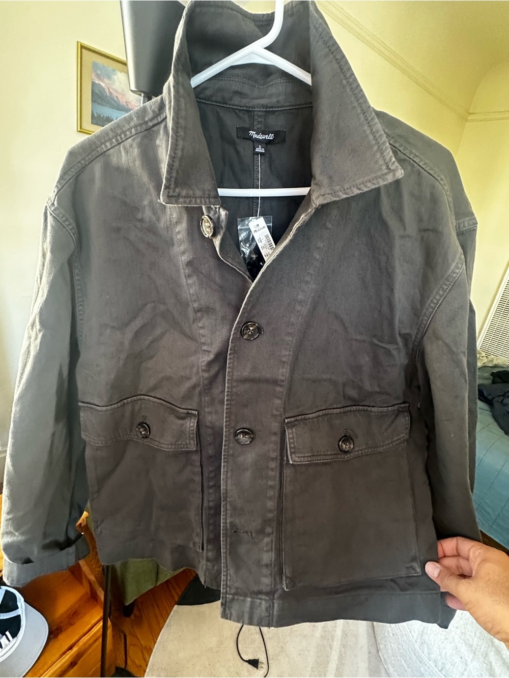 Madewell Men's Charcoal Utility Field Jacket